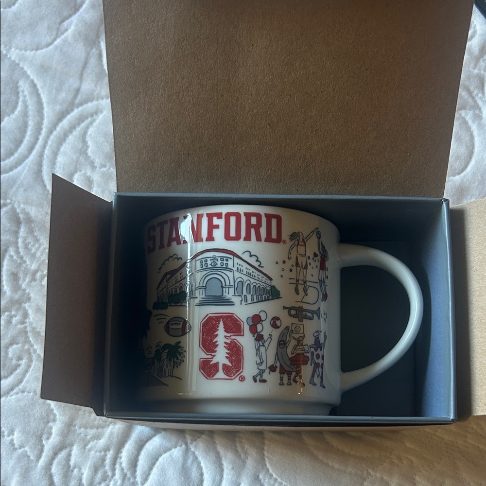 Starbucks White and Red Mug